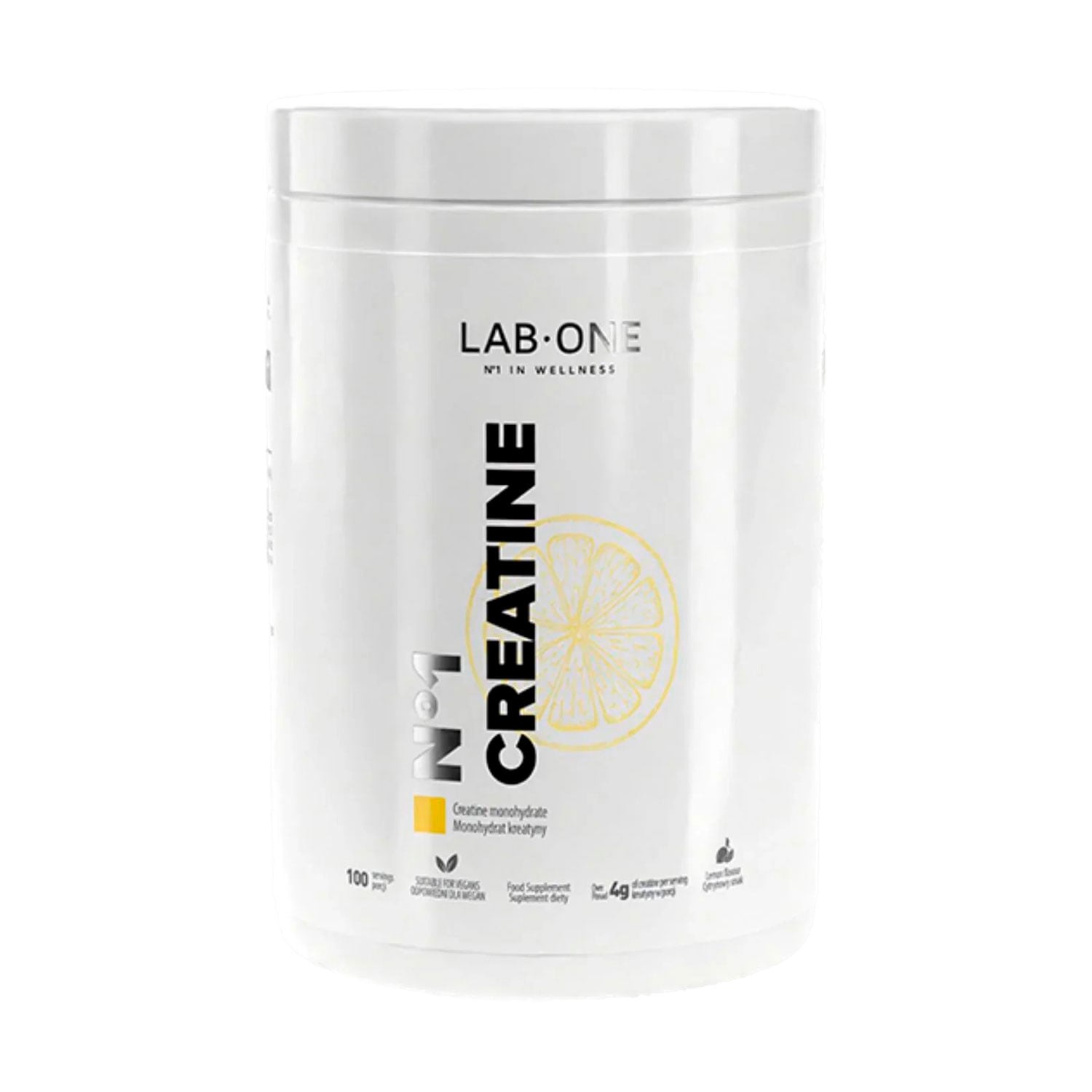 Креатин Lab One N1 Creatine зі смаком лимону, в порошку, 500 г